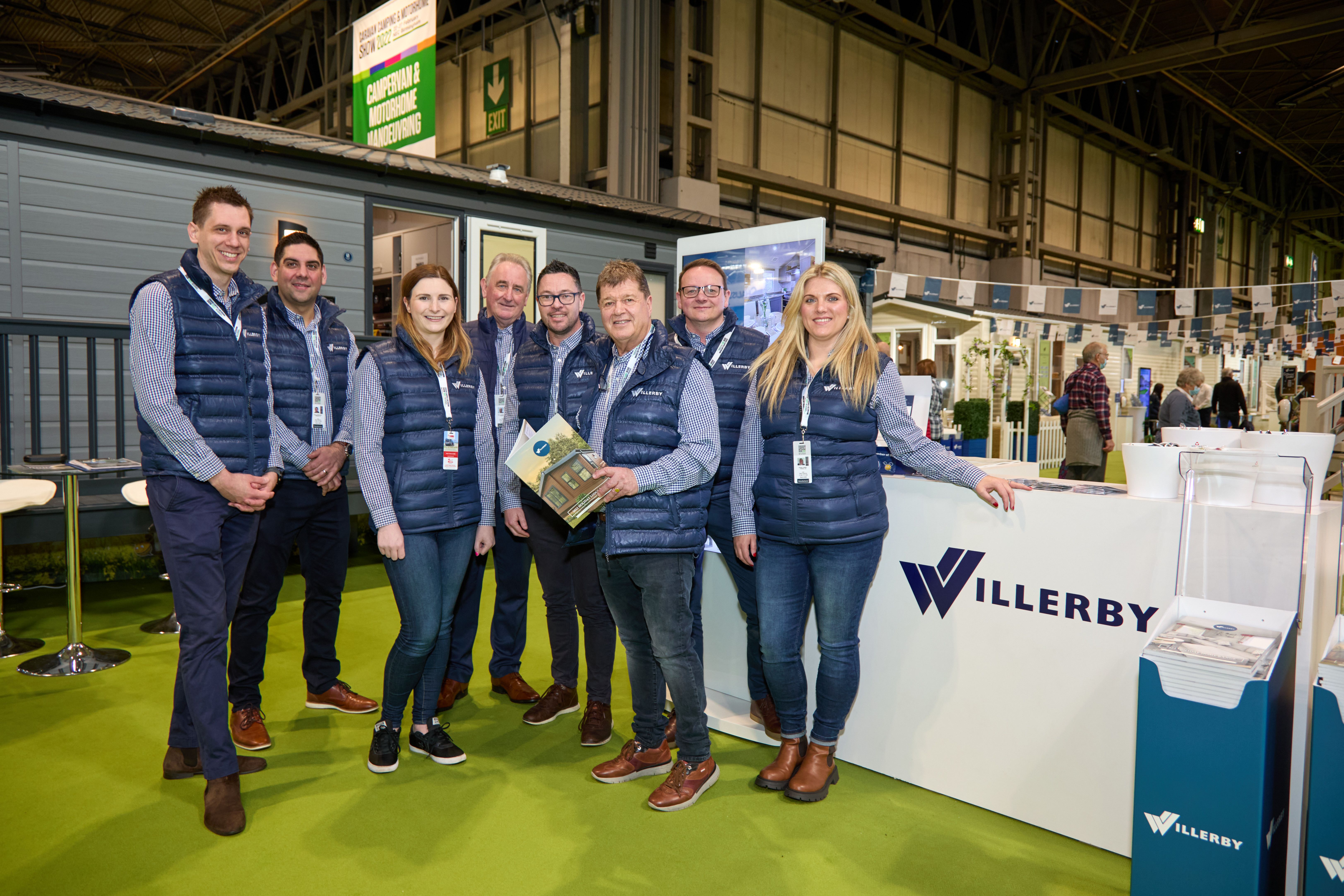 The Willerby team at the Caravan, Camping and Motorhome show 2022