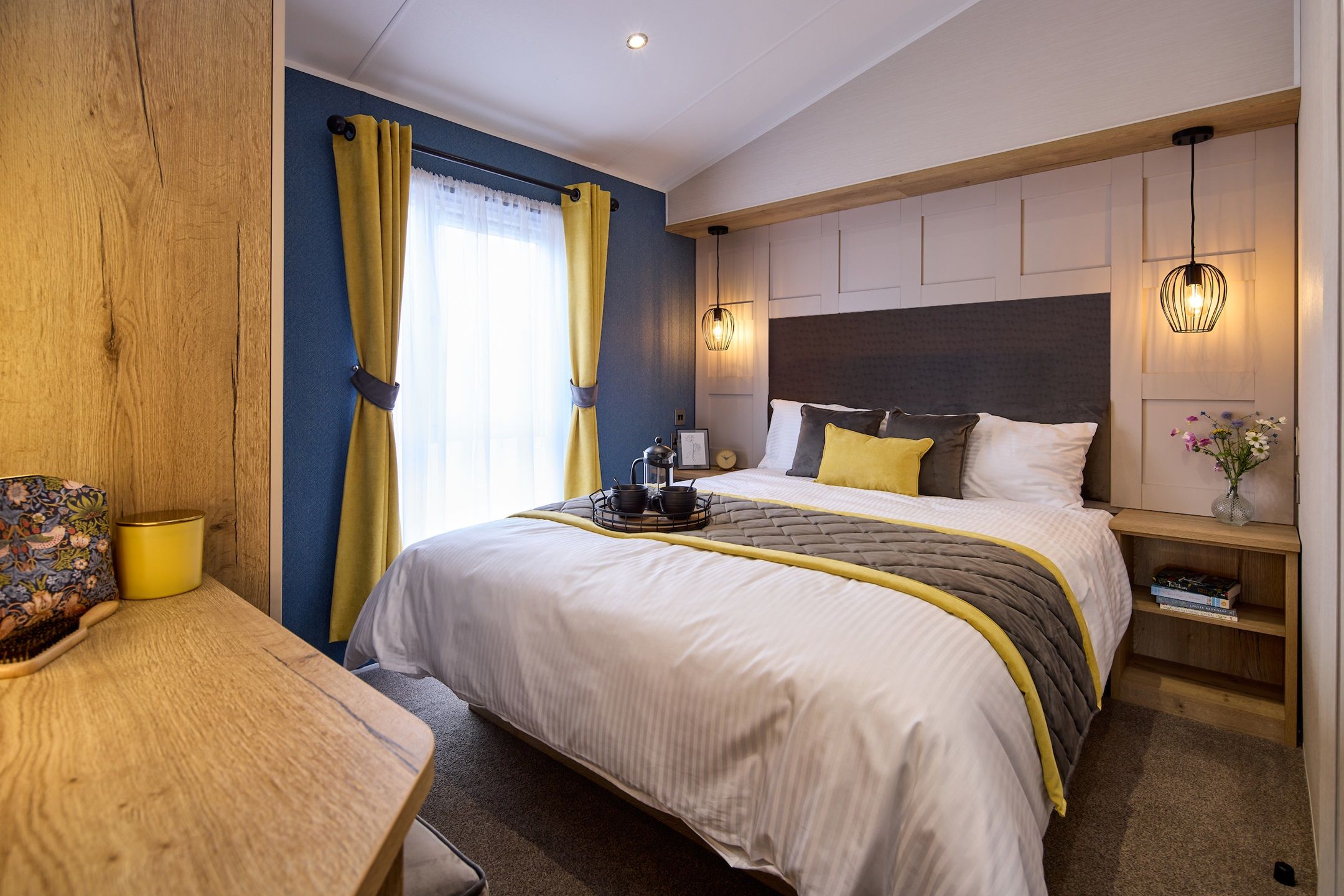 The lodges provided by Willerby for the Butlin’s expansion of its resort in Skegness have a main bedroom, complete with a king-sized bed and en-suite shower room, and two twin rooms.