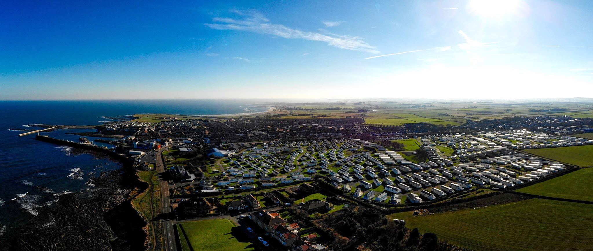Seafield Caravan Park - a view over the park