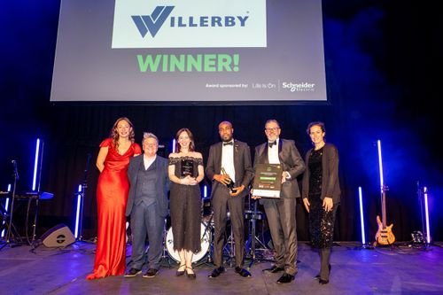 Willerby staff pose with award