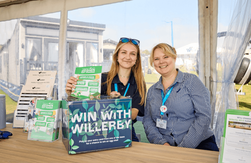Willerby employees at the Great caravan, motorhome and holiday home show in harrogate