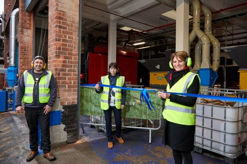 MP Emma Hardy opening our new biomass plant at Willerby